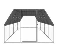 Gabbia per Polli da Esterno 3x12x2 m in Acciaio Zincato