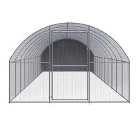 Gabbia per Polli da Esterno 3x12x2 m in Acciaio Zincato