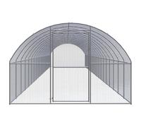 Gabbia per Polli da Esterno 3x20x2 m in Acciaio Zincato