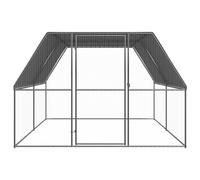 Gabbia per Polli da Esterno 3x4x2 m in Acciaio Zincato