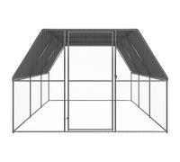 Gabbia per Polli da Esterno 3x6x2 m in Acciaio Zincato