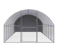 Gabbia per Polli da Esterno 3x8x2 m in Acciaio Zincato