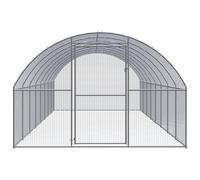 Gabbia per Polli da Esterno 3x8x2 m in Acciaio Zincato