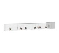 Gabbia per pollo in acciaio zincato, 800 x 91 x 100 cm, habitat per piccoli animali e pollame, resistente alle intemperie e durevole, ideale per giardino e all'aperto