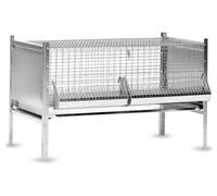 Gabbia per Pulcini Antitopo in Lamiera e Rete Zincata 100x63x65 cm Rocila