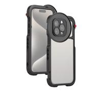 Gabbia per telefono portatile Stabilizzatore portatile per smartphone con supporto video per telefono cellulare con 3 supporti a scarpa fredda e anello adattatore magnetico da 67 mm per registrazione
