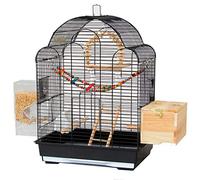 Gabbia per Uccelli di Alta qualità per parrocchetti e piccioni - Struttura in Ferro Resistente, Ideale per Uccelli di Piccola Taglia, Include Copertura Protettiva e Confezioni Multiple per u