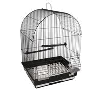 Gabbia Per Uccelli Flamingo Alor 2 Nera Per Canarini, 34,5x28x48,5 Cm