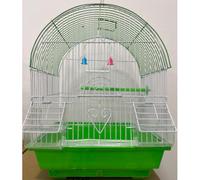Gabbia Per Uccelli In Metallo A100 Cm 28X38X21 - Verde