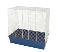 Gabbia per uccelli modello Rose completa di accessori con tetto piatto Ferribiel