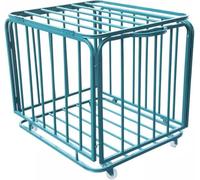 Gabbia pieghevole per palloni, grande capacità, per basket, calcio, pallavolo, ideale per esterni, scuola, garage, palestra