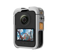 Gabbia protettiva in alluminio Copriobiettivo per DJI Osmo 360 Adattatore di espansione con telaio in metallo Resistente ai graffi e alle cadute con attacchi a slitta e filettature da (GRIGIO)