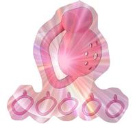 Gabbia protettiva in metallo per uomo, gabbia piccola speciale con anelli di 5 misure -ITHA20a (Rosa, Senza asta di metallo)