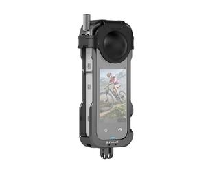 Gabbia Protettiva in Metallo PULUZ per Insta360 X4 con Copri Obiettivo