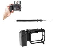 Gabbia protettiva per Insta360 Ace Pro 2/1, custodia protettiva impugnatura ergonomica per fotocamera con supporto a scarpa fredda per vlogging e riprese in viaggio