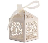 Gabbia Regalo Scatole con Nastro 50/100 Caramelle Festa Matrimonio Decorazione