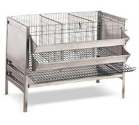 Gabbia Rurale per Galline Ovaiole in Lamiera e Rete Zincata 97x78x75 cm Rocila