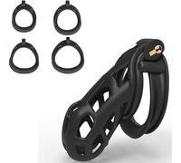 Gabbia sportiva da uomo Casco da baseball nero 3D Cobra con 4 anelli - AA4 (XL)