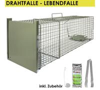 Gabbia Trappola Animali Talpa Ratto Mouse Topo Nutria Verde 102×29×31cm Petigi