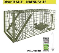 Gabbia Trappola Animali Talpa Ratto Mouse Topo Nutria Verde 80x34x34cm Petigi