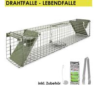 Gabbia Trappola Animali Talpa Ratto Mouse Topo Nutria Verde 82×17×20cm Petigi