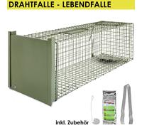 Gabbia Trappola Animali Talpa Ratto Mouse Topo Nutria Verde 82×26×26 cm Petigi