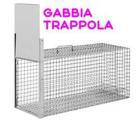 GABBIA TRAPPOLA CATTURA ANIMALI DA CORTILE CM 85X36X35 H