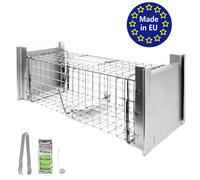 Gabbia Trappola per Animali Talpa Ratto Mouse Topo Nutria 50 x 17 x 17 cm Petigi