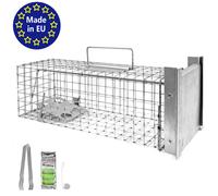 Gabbia Trappola per Animali Gatto Martora Donnola 50 x 17 x 17 cm Petigi