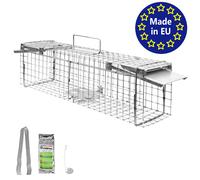 Gabbia Trappola per Animali Talpa Ratto Mouse Topo Nutria 65 x 17 x 20 cm Petigi