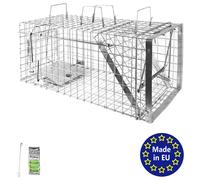 Gabbia Trappola per Animali Talpa Ratto Mouse Topo Nutria 80 x 34 x 34 cm Petigi