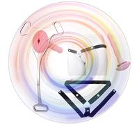 Gabbia Triangolare Piatta Con Cinturina Regolabile E Asta Rosa. Gabbia In Acciaio Inossidabile Con La Cintura Anti-Spenta Per L'Esplorazione Personale Degli Uomini-K+6 (Tubo C+Black Belt+Pink)