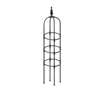 Gabbia tubolare per piante e fiori, montaggio semplice, traliccio da giardino, obelisco da giardino, supporto per fioriera a torre obelisco, traliccio decorativo per patio, balcone, per