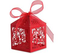 Gabbia Uccelli Bomboniera Lusso Scatole Con Nastri Regalo Torta Dolci 50/100pcs
