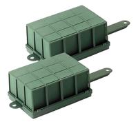 Gabbia Verde 2 Pezzi per Composizioni Floreali in Plastica Fenolica | Assorbe Facilmente, per Compleanni e Fioristi, Accessorio per Allestimenti da Tavolo e Parete