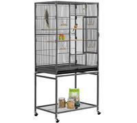 Gabbia Voliera per Uccelli Pappagalli Inseparabili Calopsite Grande Piedistallo