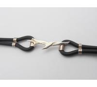 Gabbiani : Braccialetto in Argento 925 e caucciù - Bracciale con Volo di Uccelli