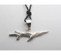 Gabbiani : Ciondolo in Argento 925 - Pendente con Uccelli in Volo e Girocollo