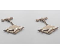 Gabbiani : Gemelli in Argento 925 con Uccelli in Volo - Polsino - Cerimonia