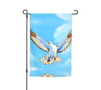 Gabbiani in volo Bandiera decorativa da giardino 30,5 x 45,7 cm, 100% fibra di poliestere, tessuto spesso, universale per tutte le stagioni