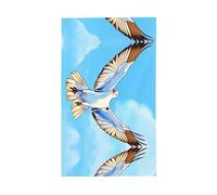 Gabbiani in volo. Bandiera decorativa per esterni 0,9 x 1,5 m, striscione verticale in poliestere. Adatto per l'uso come decorazione esterna