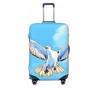 Gabbiani in volo, copertura elastica per valigie, protezione per bagagli da viaggio, resistente ai graffi, adatta alla maggior parte delle valigie, Nero , L, boemo