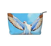 Gabbiani in volo - Trousse in velluto a coste con cerniera, astuccio per cosmetici, per viaggi, articoli da toeletta e uso quotidiano