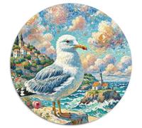gabbiano 1000 Pezzi Puzzle Impossible Multicolore Animali Puzzle Rotondo Per Adulti E Bambini Da 14 Anni E Più Idea Regalo Per Lei O Lui 1000pcs (67.5x67.5cm)