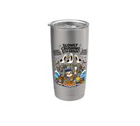 Gabbiano che schiaccia lentamente il bradipo di 5 ° grado per bambini Bicchiere termico in acciaio inox doppia parete