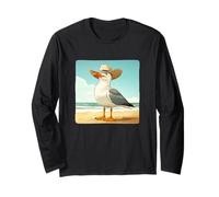 Gabbiano e cappello da cowboy per gli amanti del ranch e delle vacanze Maglia a Manica