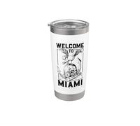Gabbiano su teschio - Miami Bicchiere termico in acciaio inox doppia parete
