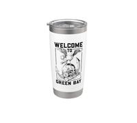 Gabbiano sul cranio - Green Bay Bicchiere termico in acciaio inox doppia parete