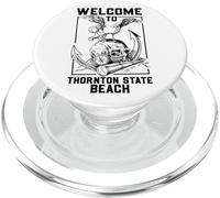 Gabbiano sul teschio - Spiaggia di Stato di Thornton PopSockets PopGrip per MagSafe