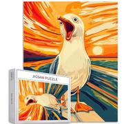 Gabbiano urlando 1000 pezzi puzzle per adulti Edvard Munch Style Art Puzzle colorato fai da te per la decorazione della casa regali puzzle famiglia perfetto per serate di gioco 50 × 70 cm